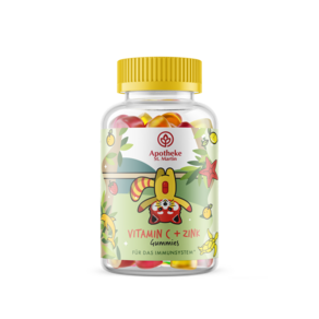 Sie sehen eine Packung Vitamin C + Zink Gummies 60 Stk., Produktbild: 01 Vitamin C + Zink Gummies 60 Stk., A-Nr.: 8087897 - 01